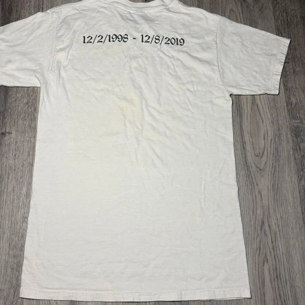 Juice WRLD 999 Official Tee Legends Never Die Men's small World Dates on Back